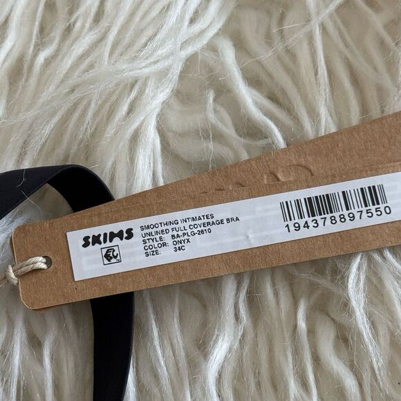 Skims Smoothing Intimates Unlined Full Coverage Bra Onyx Size 34C - Picture 8 of 8